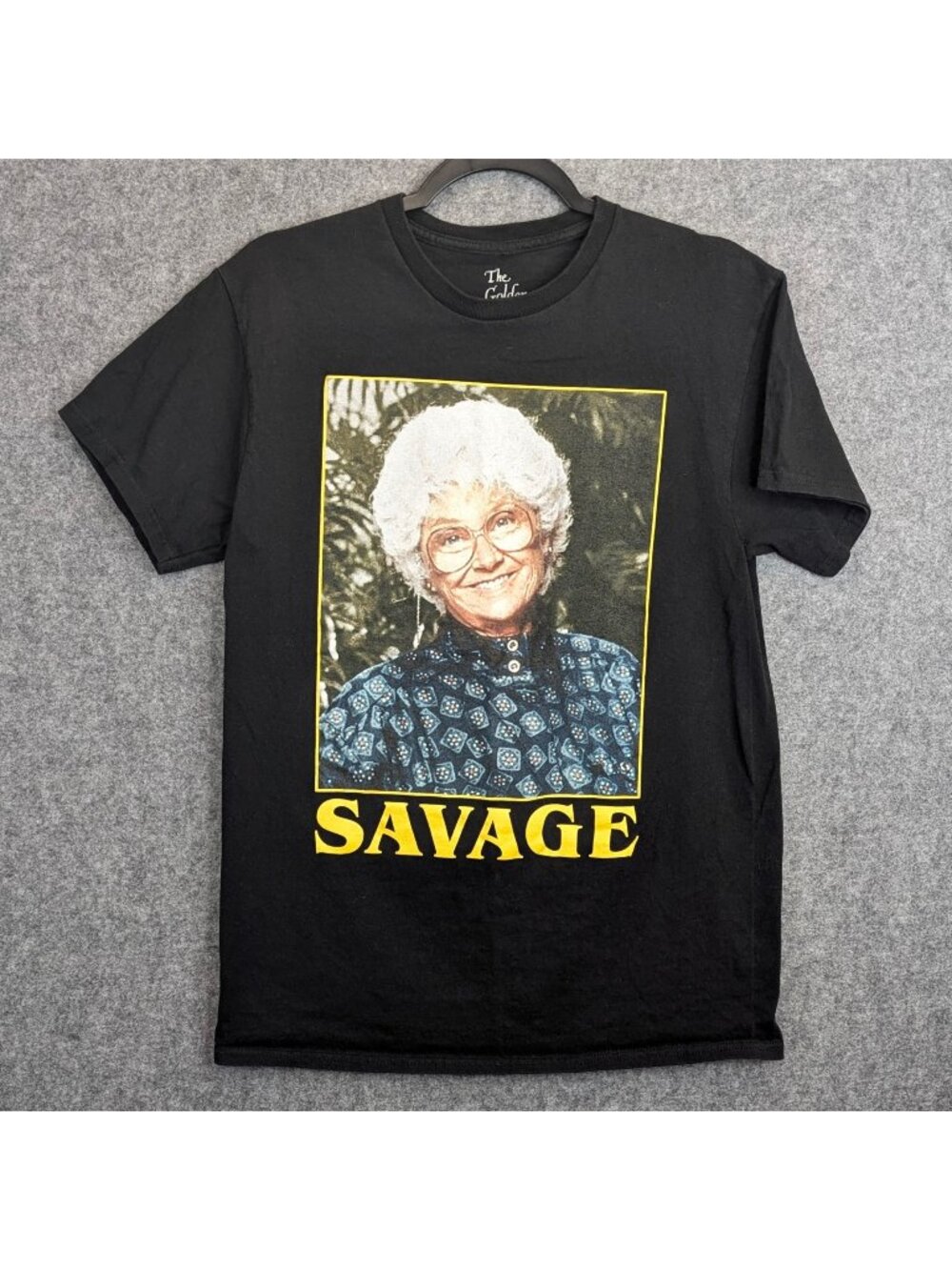 Golden Girls Ma Sophia is Savage T-Shirt Medium Black Cotton Tee